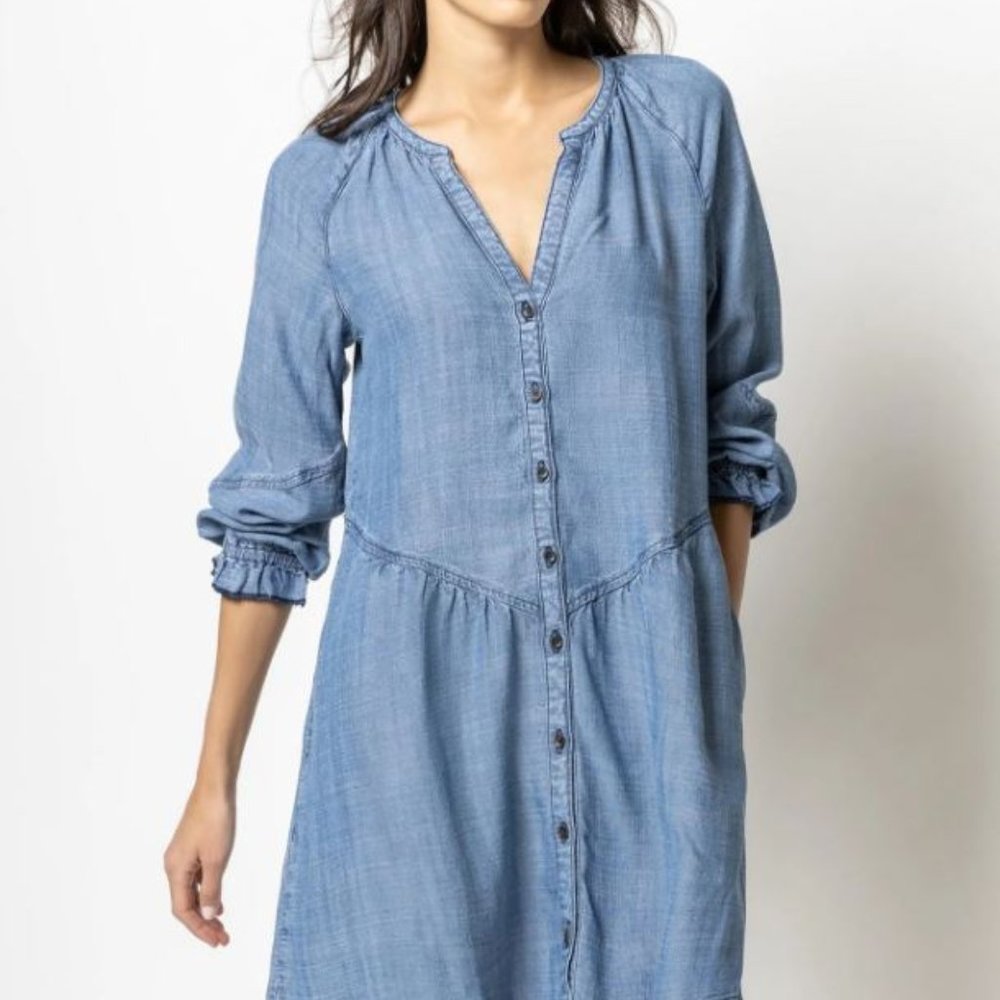 Lilla P Chambray Denim Dress